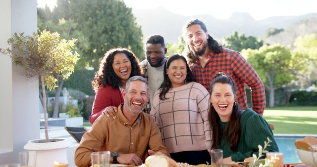 Diverse Friends Enjoying Outdoor Gathering and Laughing Together - Download Free Stock Images Pikwizard.com