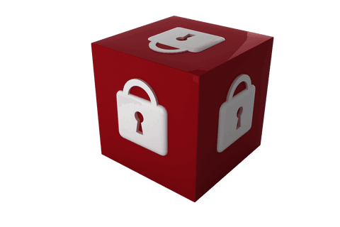 red cube with white lock icons on transparent background - Download Free Stock Videos Pikwizard.com