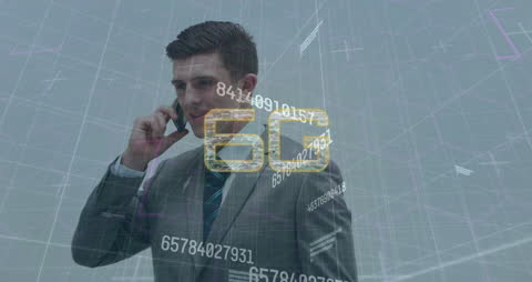 Businessman Envisioning 6G Technology Revolution