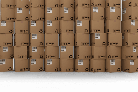 transparent pile of stacked cardboard shipping boxes awaiting dispatch - Download Free Stock Videos Pikwizard.com