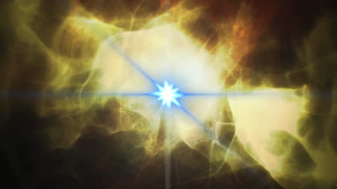 Dynamic Light Trails and Explosions in Dark Abstract