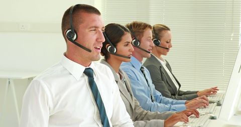 Multicultural Customer Support Team Wearing Headsets - Download Free Stock Images Pikwizard.com