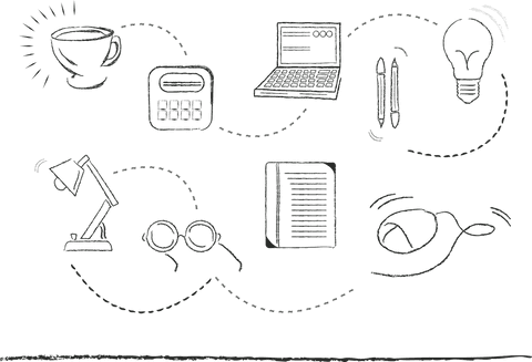 transparent business icons connecting office and creativity - Download Free Stock Videos Pikwizard.com