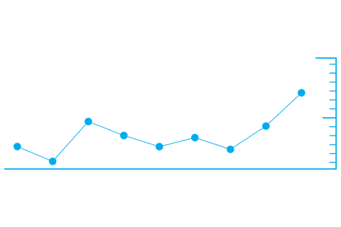 Blue Line Chart on Transparent Background for Data Visualization - Download Free Stock Videos Pikwizard.com