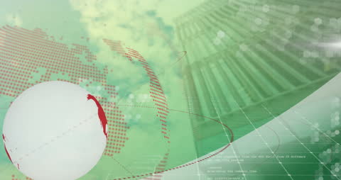 Digital Network Connections in Futuristic Data Visualization
