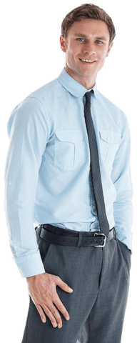 transparent smiling businessman in professional attire standing - Download Free Stock Videos Pikwizard.com