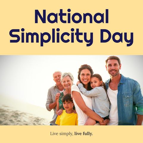celebrating national simplicity day with multi-generation family beach outing - Download Free Stock Templates Pikwizard.com