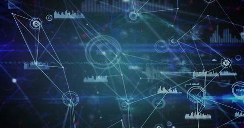 Digital Network with Data Processing Visual Interface - Download Free Stock Images Pikwizard.com
