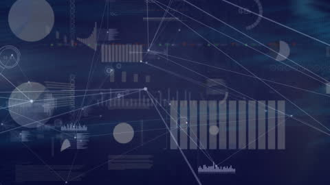 Futuristic Data Networks and Analytics Concept