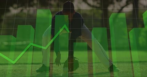 Baseball Infielder Practicing With Green Analytics Overlay