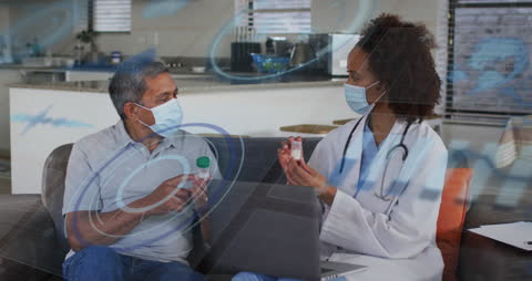 Doctor Ensuring Health and Communication Using Technology