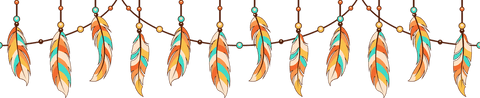 Boho Feather Garland Hanging Decorative Transparent Design - Download Free Stock Videos Pikwizard.com