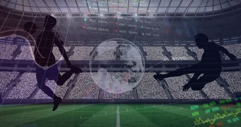 Digital integration of global football statistics in stadium