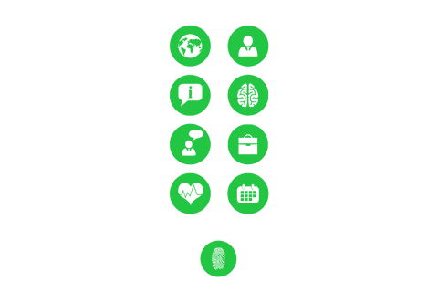 green business and health icons on transparent background - Download Free Stock Videos Pikwizard.com