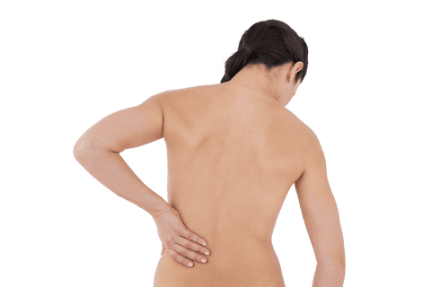transparent caucasian woman feeling back pain health concept - Download Free Stock Videos Pikwizard.com
