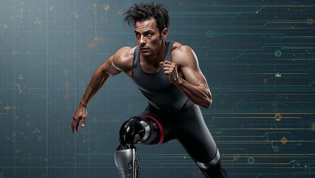 Sprinting amputee athlete: biomechanical innovation and performance