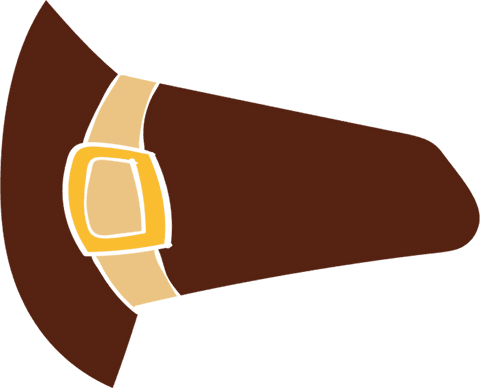 transparent vector of classic witch hat with buckle detail - Download Free Stock Videos Pikwizard.com