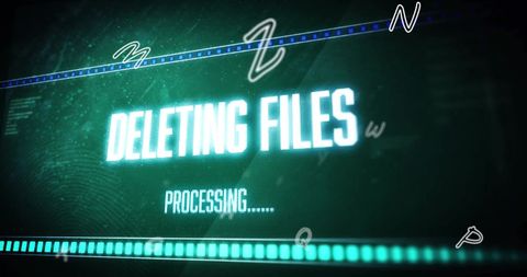 Digital Data Processing with Deleting Files Concept - Download Free Stock Images Pikwizard.com