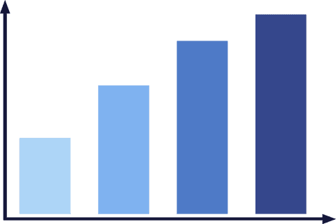 Blue Financial Bar Graph Illustration on Transparent Background - Download Free Stock Videos Pikwizard.com