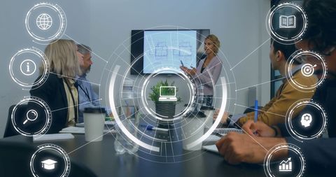 Diverse Team Analyzing Data Integration in Modern Office - Download Free Stock Images Pikwizard.com