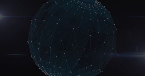 Abstract Global Network with Digital Data Points - Download Free Stock Images Pikwizard.com