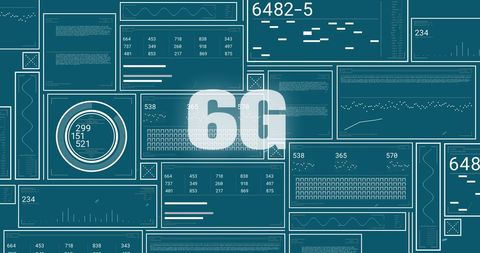 Digital 6G Network Concept with Data Interfaces - Download Free Stock Images Pikwizard.com