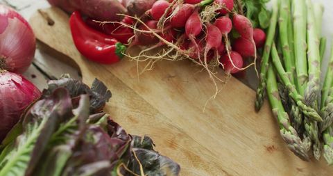 Fresh Organic Vegetables on Wooden Background - Download Free Stock Images Pikwizard.com