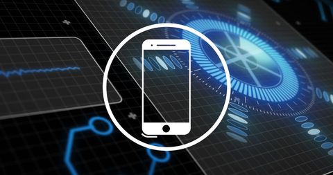 Futuristic Smartphone Interface and Data Visualization - Download Free Stock Images Pikwizard.com