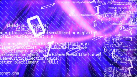 Digital Data Processing Concept with Light Trails and Globe