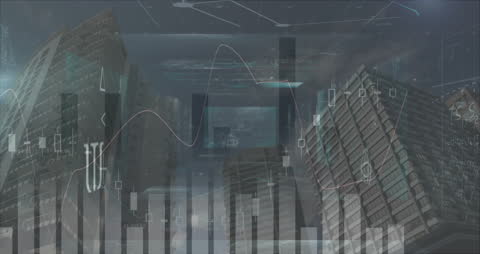 Digital Data Processing over Urban Skyscrapers Overlay