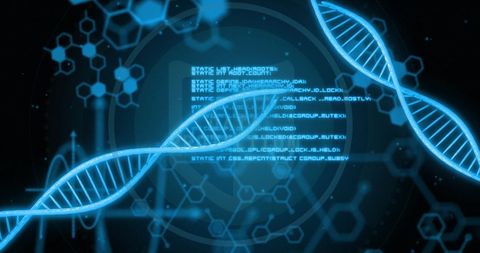Digital DNA and Data Processing Technology - Download Free Stock Images Pikwizard.com