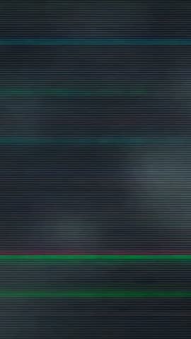 Vertical glitch loop with tinted horizontal scanlines, pulsing digital static for motion backgrounds