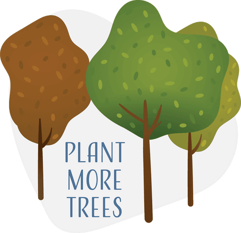 eco-friendly transparent illustration of trees with plant more trees text - Download Free Stock Videos Pikwizard.com