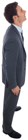 transparent cheerful businessman standing with confidence - Download Free Stock Videos Pikwizard.com