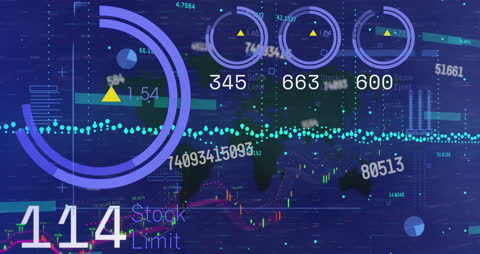 Digital Animation of Global Financial Data and Numbers