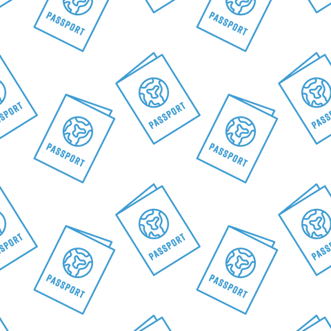 seamless transparent background with blue passports vector - Download Free Stock Videos Pikwizard.com
