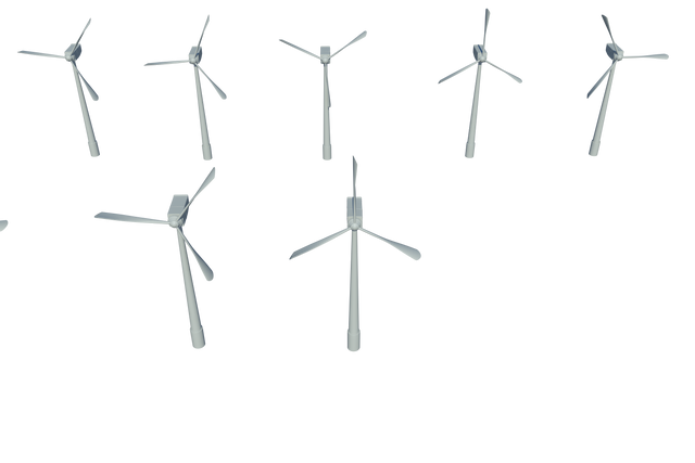 Isolated Transparent Windmills Large and Small for Renewable Energy Concept - Download Free Stock Videos Pikwizard.com