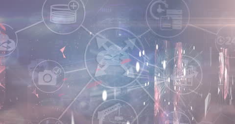 Abstract Digital Globe with Futuristic Network Concepts