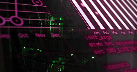 Futuristic Data Processing with Holographic Interface in Server Room