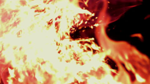 Vivid Flames in Motion Captured for Dramatic Effect