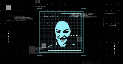 Digital Analytics Facial Recognition Interface Technology - Download Free Stock Images Pikwizard.com