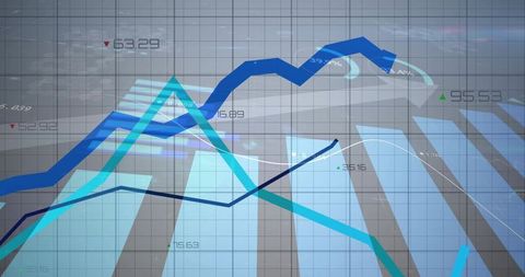 Dynamic Financial Growth Trends with Analytics Visualization