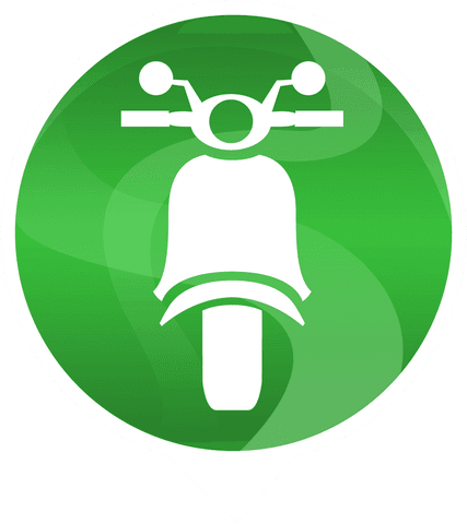 Transparent Green Scooter Icon Digital Illustration for Transport App - Download Free Stock Videos Pikwizard.com