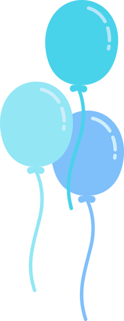 Blue Balloons Digital Illustration on Transparent Background - Download Free Stock Videos Pikwizard.com