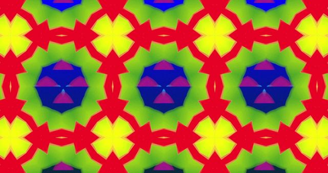 Vibrant Kaleidoscope Pattern with Geometric Shapes - Download Free Stock Images Pikwizard.com