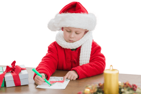 transparent boy in santa hat drawing christmas banner - Download Free Stock Videos Pikwizard.com