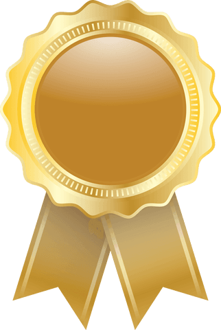 shiny gold award ribbon with empty center on transparent background - Download Free Stock Videos Pikwizard.com