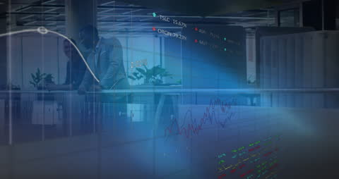 Digital Interface Overlay on Diverse Business Meeting