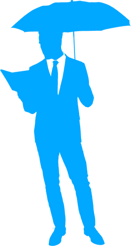 transparent silhouette of man with umbrella and book outline art - Download Free Stock Videos Pikwizard.com