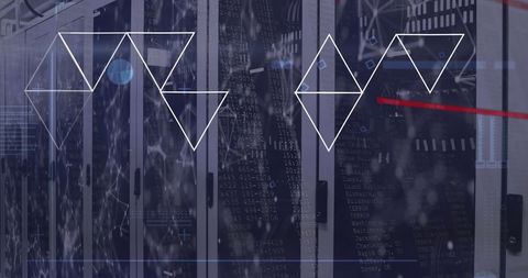 Technological Data Processing in Server Room Conceptual Illustration - Download Free Stock Images Pikwizard.com